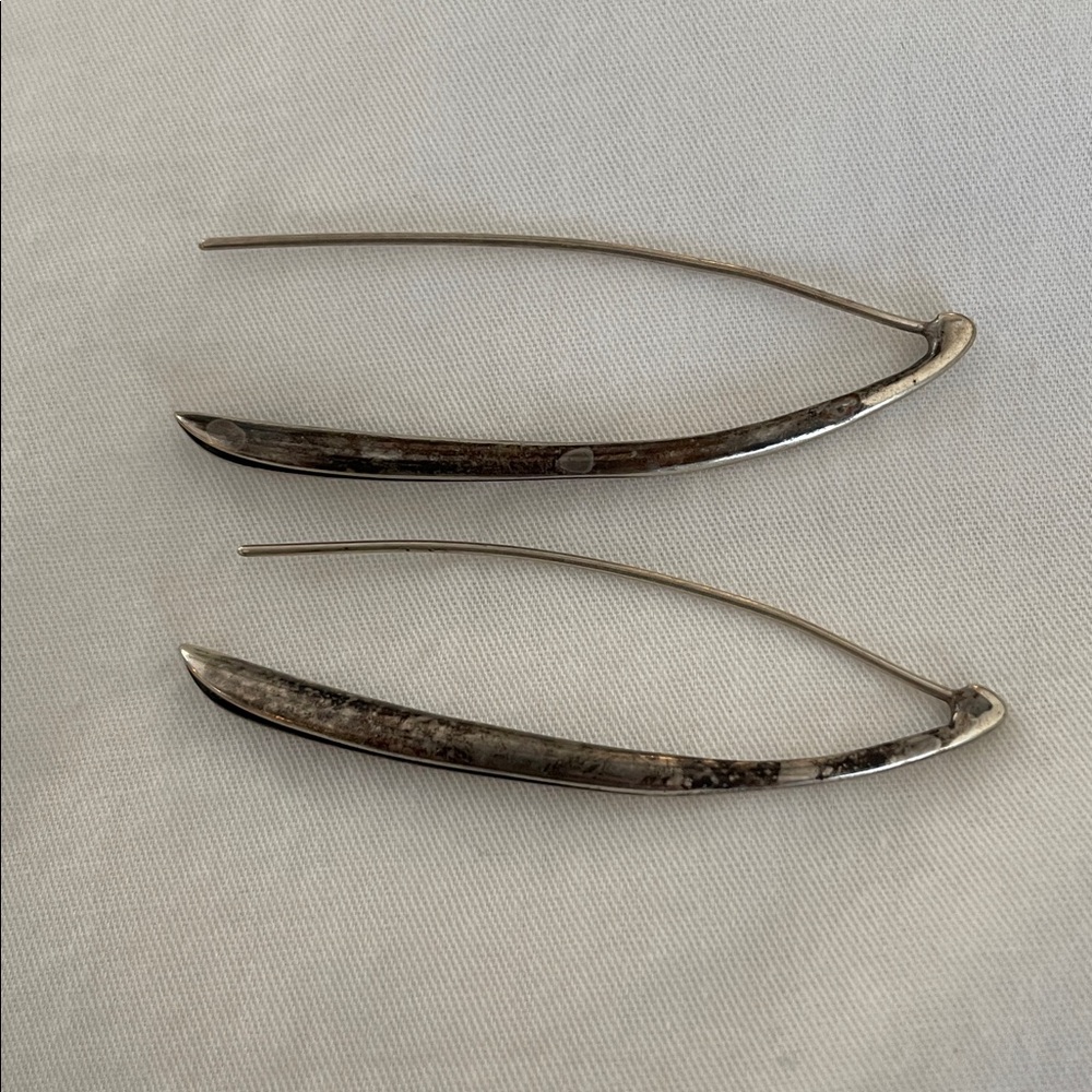 Silpada threader earrings oxidized